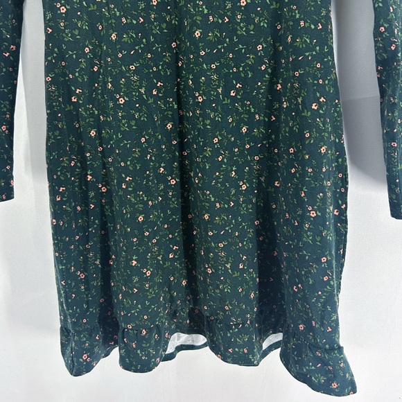 Reformation Anjeline Coriander Green Floral Long Sleeve Mini Dress Small - Picture 5 of 6